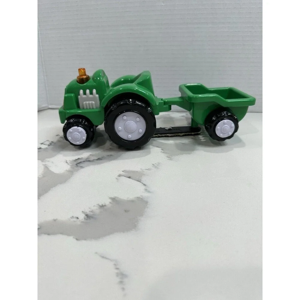 NavyStar Push Green Tractor w/ Plow Musical WORKS Sounds Lights